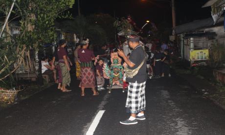 Pengamanan Pengerupukan di Desa Penatih Dangin Puri