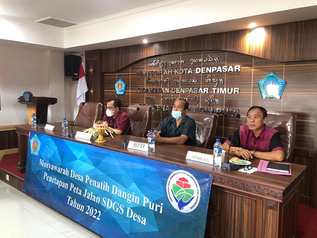 MUSYAWARAH DESA PENATIH DANGIN PURI PENETAPAN PETA JALAN SDGS DESA TAHUN 2022