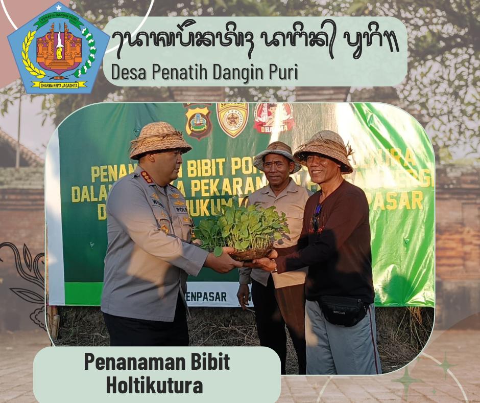 Dukung Program Ketahanan Pangan, Polresta Denpasar Gelar Penanaman Bibit Hortikultura