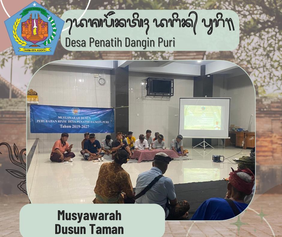 Musyawarah Dusun Taman
