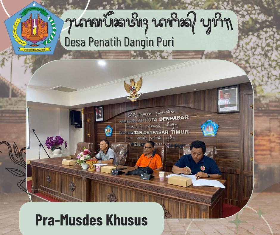 Rapat persiapan Musyawarah Desa Khusus 