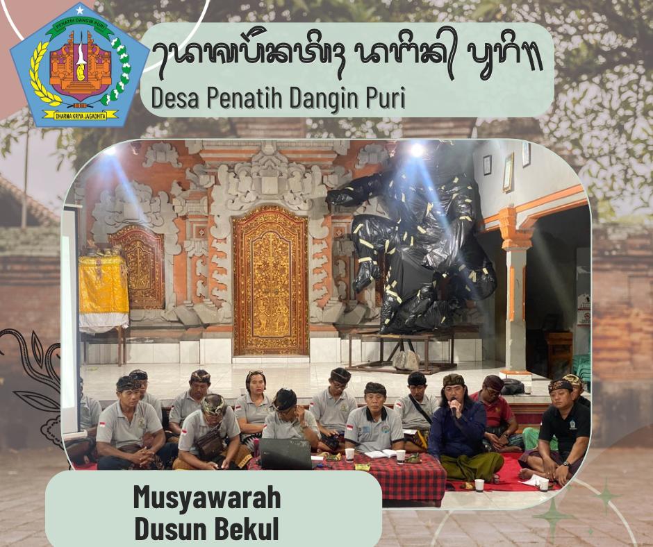 Musyawarah Dusun Bekul