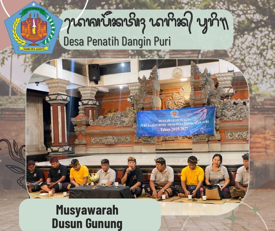 Musyawarah Dusun Gunung